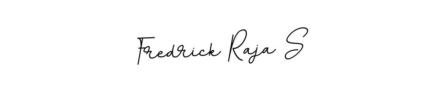 It looks lik you need a new signature style for name Fredrick Raja S. Design unique handwritten (BallpointsItalic-DORy9) signature with our free signature maker in just a few clicks. Fredrick Raja S signature style 11 images and pictures png