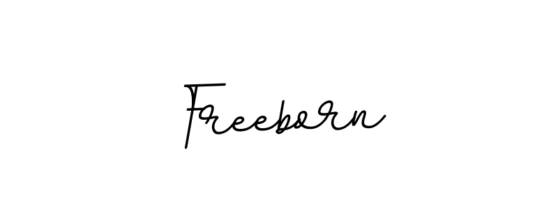 How to make Freeborn name signature. Use BallpointsItalic-DORy9 style for creating short signs online. This is the latest handwritten sign. Freeborn signature style 11 images and pictures png
