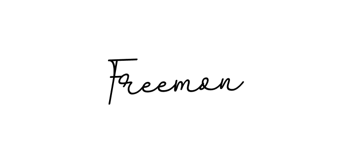 How to make Freemon name signature. Use BallpointsItalic-DORy9 style for creating short signs online. This is the latest handwritten sign. Freemon signature style 11 images and pictures png