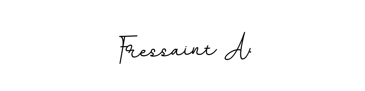 Design your own signature with our free online signature maker. With this signature software, you can create a handwritten (BallpointsItalic-DORy9) signature for name Fressaint A.. Fressaint A. signature style 11 images and pictures png