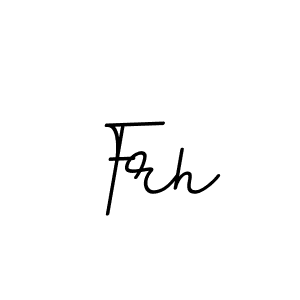 How to make Frh name signature. Use BallpointsItalic-DORy9 style for creating short signs online. This is the latest handwritten sign. Frh signature style 11 images and pictures png