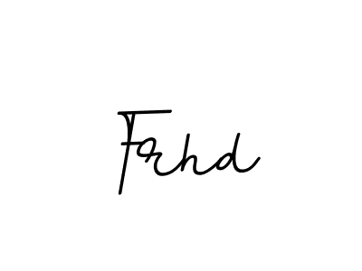 Create a beautiful signature design for name Frhd. With this signature (BallpointsItalic-DORy9) fonts, you can make a handwritten signature for free. Frhd signature style 11 images and pictures png