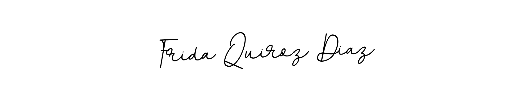 How to make Frida Quiroz Diaz name signature. Use BallpointsItalic-DORy9 style for creating short signs online. This is the latest handwritten sign. Frida Quiroz Diaz signature style 11 images and pictures png
