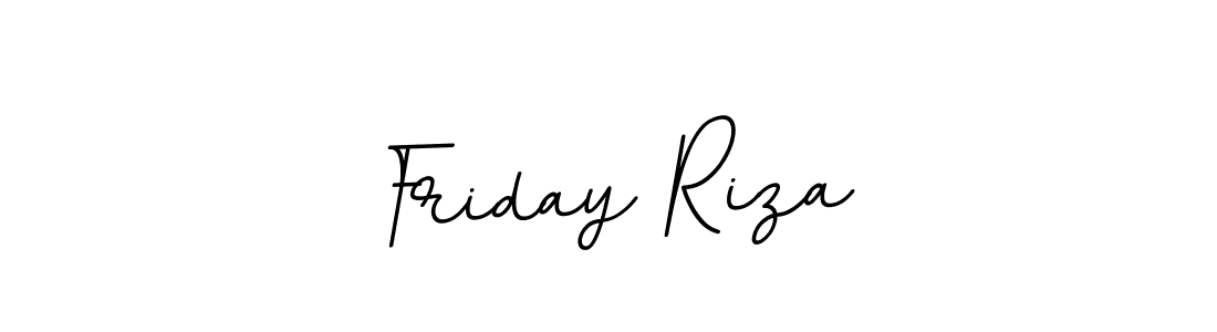 How to make Friday Riza name signature. Use BallpointsItalic-DORy9 style for creating short signs online. This is the latest handwritten sign. Friday Riza signature style 11 images and pictures png