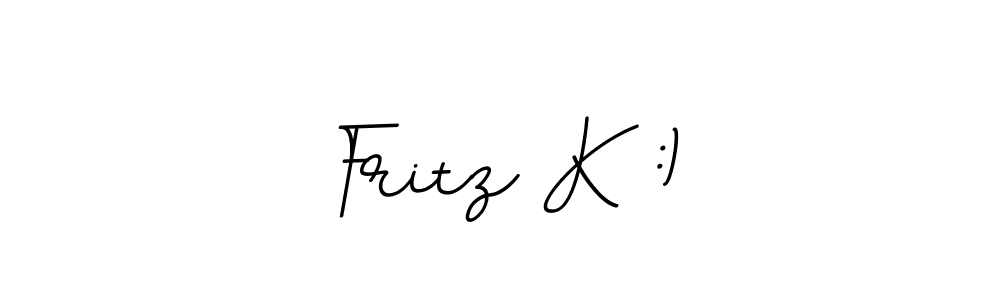 Create a beautiful signature design for name Fritz K :). With this signature (BallpointsItalic-DORy9) fonts, you can make a handwritten signature for free. Fritz K :) signature style 11 images and pictures png