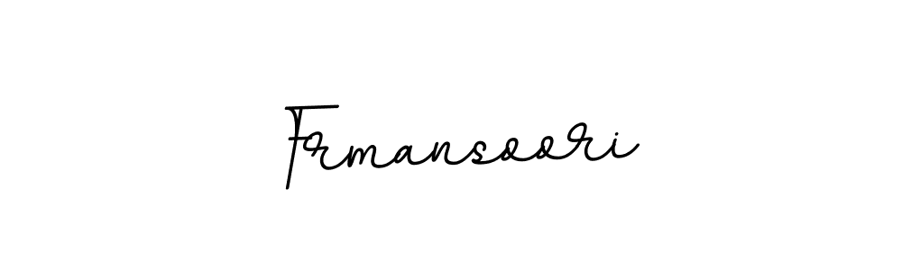 Make a beautiful signature design for name Frmansoori. With this signature (BallpointsItalic-DORy9) style, you can create a handwritten signature for free. Frmansoori signature style 11 images and pictures png