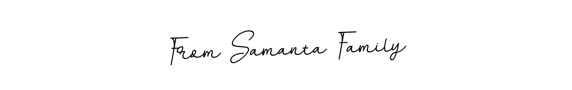 Design your own signature with our free online signature maker. With this signature software, you can create a handwritten (BallpointsItalic-DORy9) signature for name From Samanta Family. From Samanta Family signature style 11 images and pictures png