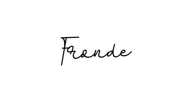 Fronde stylish signature style. Best Handwritten Sign (BallpointsItalic-DORy9) for my name. Handwritten Signature Collection Ideas for my name Fronde. Fronde signature style 11 images and pictures png