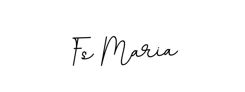 Make a beautiful signature design for name Fs Maria. With this signature (BallpointsItalic-DORy9) style, you can create a handwritten signature for free. Fs Maria signature style 11 images and pictures png