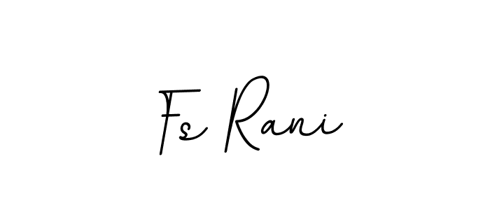 How to make Fs Rani name signature. Use BallpointsItalic-DORy9 style for creating short signs online. This is the latest handwritten sign. Fs Rani signature style 11 images and pictures png
