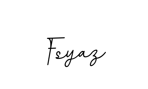 Make a beautiful signature design for name Fsyaz. With this signature (BallpointsItalic-DORy9) style, you can create a handwritten signature for free. Fsyaz signature style 11 images and pictures png