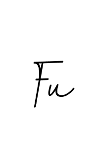 Use a signature maker to create a handwritten signature online. With this signature software, you can design (BallpointsItalic-DORy9) your own signature for name Fu. Fu signature style 11 images and pictures png