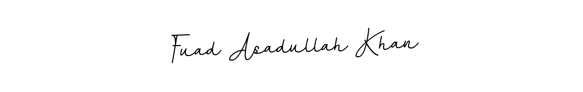 Make a beautiful signature design for name Fuad Asadullah Khan. With this signature (BallpointsItalic-DORy9) style, you can create a handwritten signature for free. Fuad Asadullah Khan signature style 11 images and pictures png
