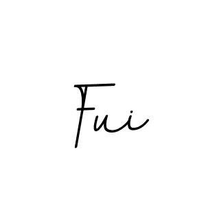 Make a beautiful signature design for name Fui. With this signature (BallpointsItalic-DORy9) style, you can create a handwritten signature for free. Fui signature style 11 images and pictures png