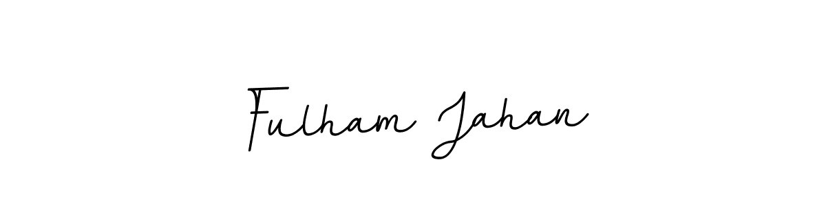 It looks lik you need a new signature style for name Fulham Jahan. Design unique handwritten (BallpointsItalic-DORy9) signature with our free signature maker in just a few clicks. Fulham Jahan signature style 11 images and pictures png