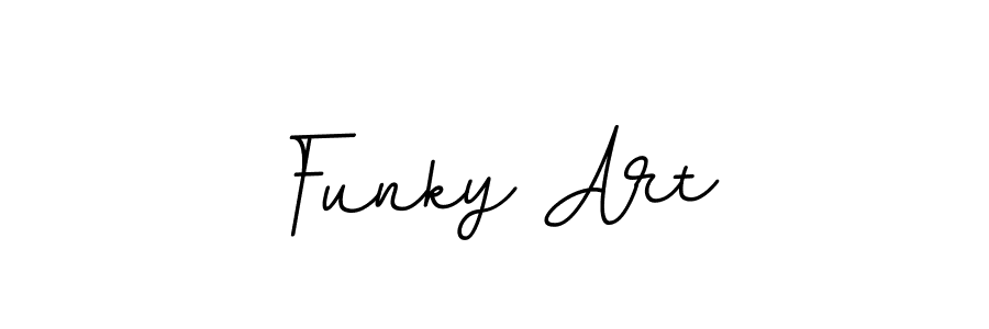 Also You can easily find your signature by using the search form. We will create Funky Art name handwritten signature images for you free of cost using BallpointsItalic-DORy9 sign style. Funky Art signature style 11 images and pictures png