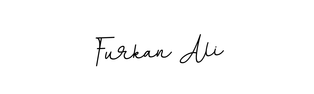 How to make Furkan Ali name signature. Use BallpointsItalic-DORy9 style for creating short signs online. This is the latest handwritten sign. Furkan Ali signature style 11 images and pictures png
