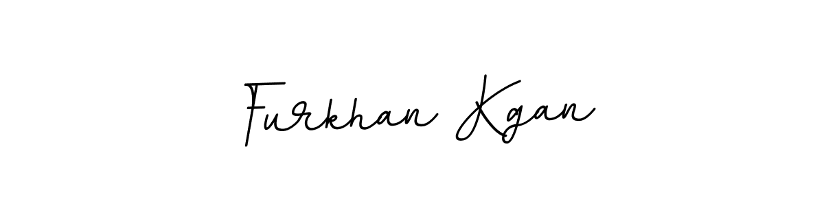 How to make Furkhan Kgan name signature. Use BallpointsItalic-DORy9 style for creating short signs online. This is the latest handwritten sign. Furkhan Kgan signature style 11 images and pictures png