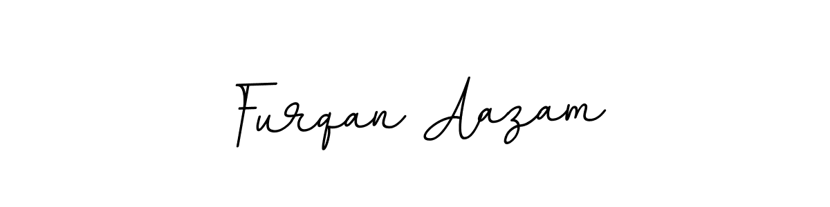 Make a beautiful signature design for name Furqan Aazam. With this signature (BallpointsItalic-DORy9) style, you can create a handwritten signature for free. Furqan Aazam signature style 11 images and pictures png