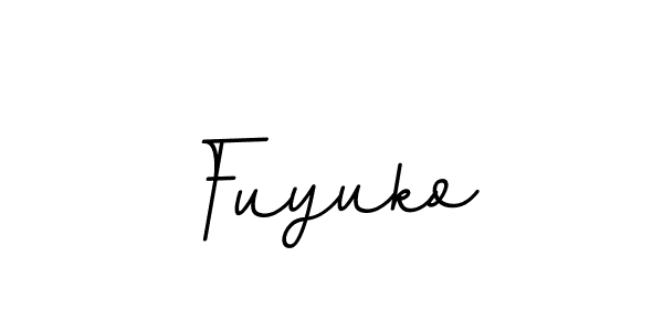 Use a signature maker to create a handwritten signature online. With this signature software, you can design (BallpointsItalic-DORy9) your own signature for name Fuyuko. Fuyuko signature style 11 images and pictures png