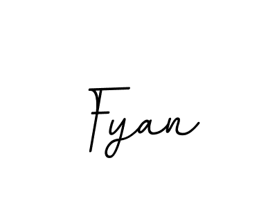 Fyan stylish signature style. Best Handwritten Sign (BallpointsItalic-DORy9) for my name. Handwritten Signature Collection Ideas for my name Fyan. Fyan signature style 11 images and pictures png