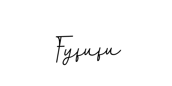 Create a beautiful signature design for name Fyfufu. With this signature (BallpointsItalic-DORy9) fonts, you can make a handwritten signature for free. Fyfufu signature style 11 images and pictures png