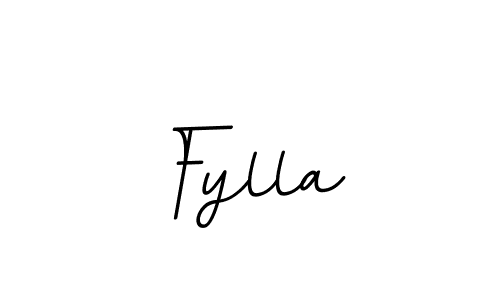 The best way (BallpointsItalic-DORy9) to make a short signature is to pick only two or three words in your name. The name Fylla include a total of six letters. For converting this name. Fylla signature style 11 images and pictures png