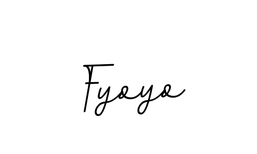 Use a signature maker to create a handwritten signature online. With this signature software, you can design (BallpointsItalic-DORy9) your own signature for name Fyoyo. Fyoyo signature style 11 images and pictures png
