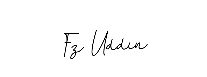 Design your own signature with our free online signature maker. With this signature software, you can create a handwritten (BallpointsItalic-DORy9) signature for name Fz Uddin. Fz Uddin signature style 11 images and pictures png
