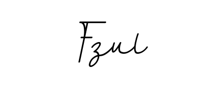Create your official email sign-off with Fzul name in BallpointsItalic-DORy9 style. Crisp, clean, and perfectly legible across all screens. Fzul signature style 11 images and pictures png