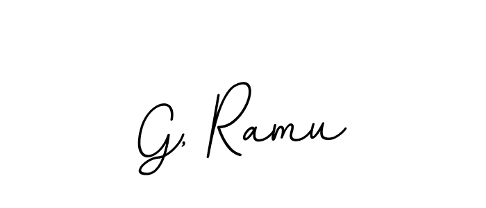 Design your own signature with our free online signature maker. With this signature software, you can create a handwritten (BallpointsItalic-DORy9) signature for name G, Ramu. G, Ramu signature style 11 images and pictures png