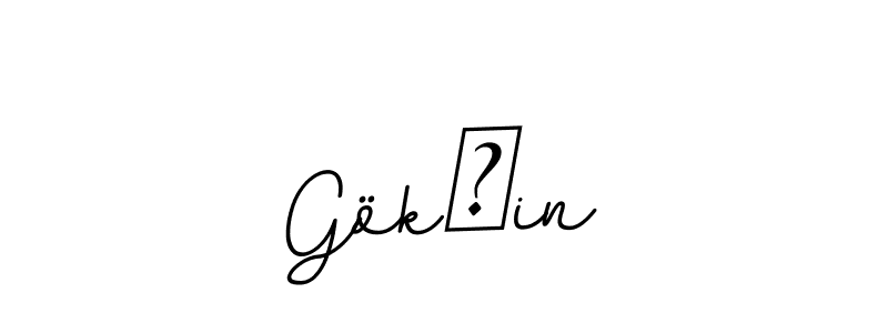 Use a signature maker to create a handwritten signature online. With this signature software, you can design (BallpointsItalic-DORy9) your own signature for name Gökşin. Gökşin signature style 11 images and pictures png