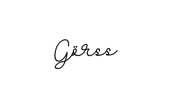How to make Görss signature? BallpointsItalic-DORy9 is a professional autograph style. Create handwritten signature for Görss name. Görss signature style 11 images and pictures png