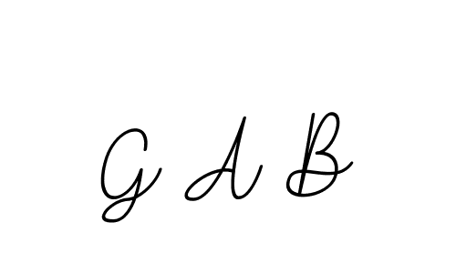 Also we have G A B name is the best signature style. Create professional handwritten signature collection using BallpointsItalic-DORy9 autograph style. G A B signature style 11 images and pictures png