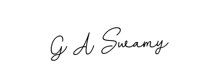 G A Swamy stylish signature style. Best Handwritten Sign (BallpointsItalic-DORy9) for my name. Handwritten Signature Collection Ideas for my name G A Swamy. G A Swamy signature style 11 images and pictures png