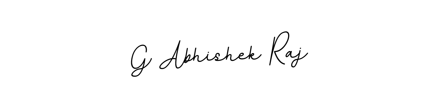 Design your own signature with our free online signature maker. With this signature software, you can create a handwritten (BallpointsItalic-DORy9) signature for name G Abhishek Raj. G Abhishek Raj signature style 11 images and pictures png