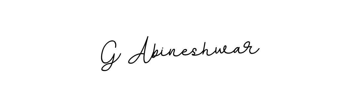 Make a beautiful signature design for name G Abineshwar. With this signature (BallpointsItalic-DORy9) style, you can create a handwritten signature for free. G Abineshwar signature style 11 images and pictures png