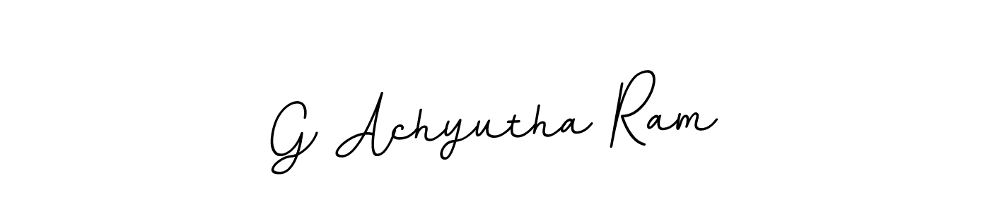 Use a signature maker to create a handwritten signature online. With this signature software, you can design (BallpointsItalic-DORy9) your own signature for name G Achyutha Ram. G Achyutha Ram signature style 11 images and pictures png