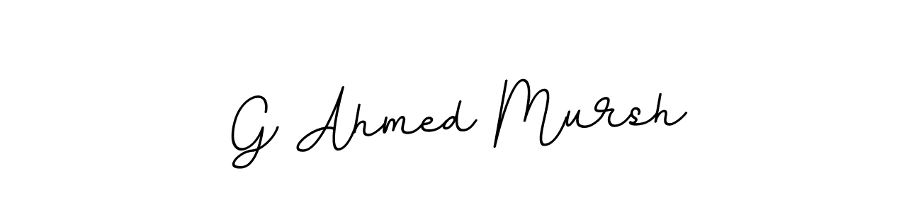 G Ahmed Mursh stylish signature style. Best Handwritten Sign (BallpointsItalic-DORy9) for my name. Handwritten Signature Collection Ideas for my name G Ahmed Mursh. G Ahmed Mursh signature style 11 images and pictures png