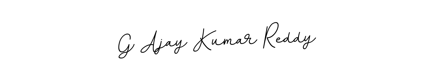 Create a beautiful signature design for name G Ajay Kumar Reddy. With this signature (BallpointsItalic-DORy9) fonts, you can make a handwritten signature for free. G Ajay Kumar Reddy signature style 11 images and pictures png