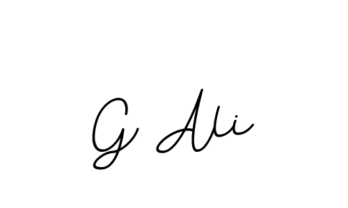 Use a signature maker to create a handwritten signature online. With this signature software, you can design (BallpointsItalic-DORy9) your own signature for name G Ali. G Ali signature style 11 images and pictures png