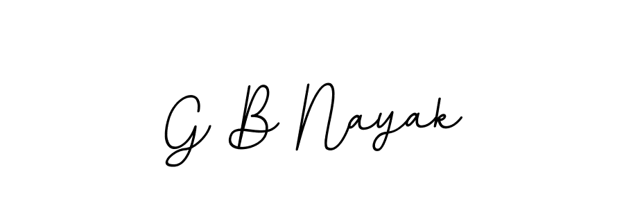 Design your own signature with our free online signature maker. With this signature software, you can create a handwritten (BallpointsItalic-DORy9) signature for name G B Nayak. G B Nayak signature style 11 images and pictures png