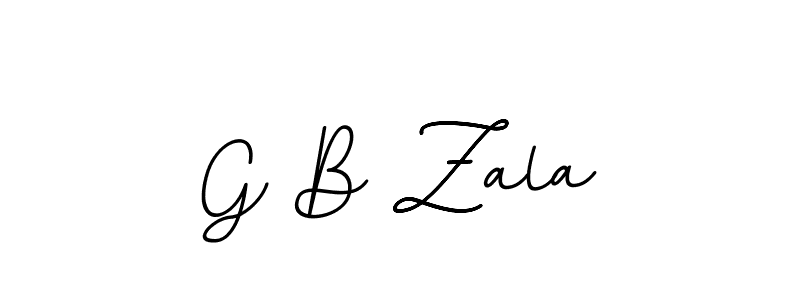 Similarly BallpointsItalic-DORy9 is the best handwritten signature design. Signature creator online .You can use it as an online autograph creator for name G B Zala. G B Zala signature style 11 images and pictures png