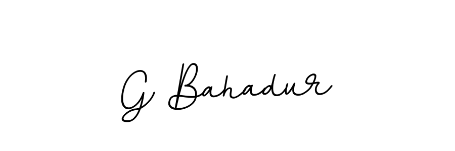 Design your own signature with our free online signature maker. With this signature software, you can create a handwritten (BallpointsItalic-DORy9) signature for name G Bahadur. G Bahadur signature style 11 images and pictures png