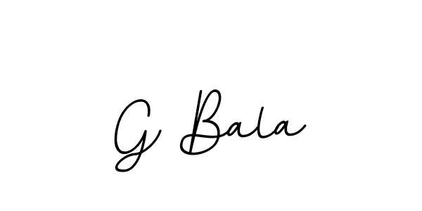 You should practise on your own different ways (BallpointsItalic-DORy9) to write your name (G Bala) in signature. don't let someone else do it for you. G Bala signature style 11 images and pictures png
