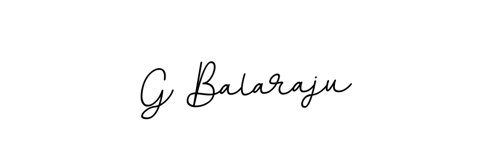 The best way (BallpointsItalic-DORy9) to make a short signature is to pick only two or three words in your name. The name G Balaraju include a total of six letters. For converting this name. G Balaraju signature style 11 images and pictures png