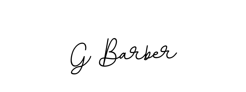 Use a signature maker to create a handwritten signature online. With this signature software, you can design (BallpointsItalic-DORy9) your own signature for name G Barber. G Barber signature style 11 images and pictures png