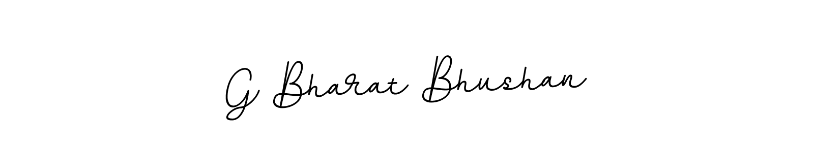 Design your own signature with our free online signature maker. With this signature software, you can create a handwritten (BallpointsItalic-DORy9) signature for name G Bharat Bhushan. G Bharat Bhushan signature style 11 images and pictures png