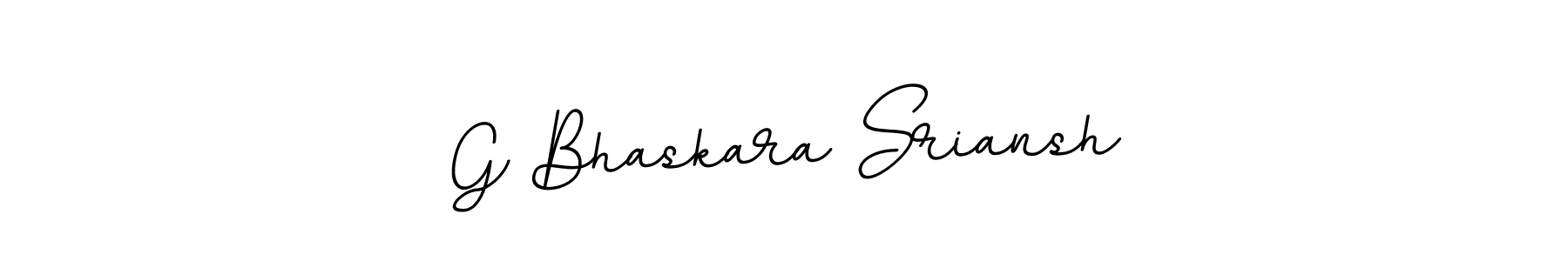 Also we have G Bhaskara Sriansh name is the best signature style. Create professional handwritten signature collection using BallpointsItalic-DORy9 autograph style. G Bhaskara Sriansh signature style 11 images and pictures png