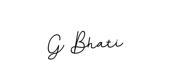 Make a beautiful signature design for name G Bhati. With this signature (BallpointsItalic-DORy9) style, you can create a handwritten signature for free. G Bhati signature style 11 images and pictures png